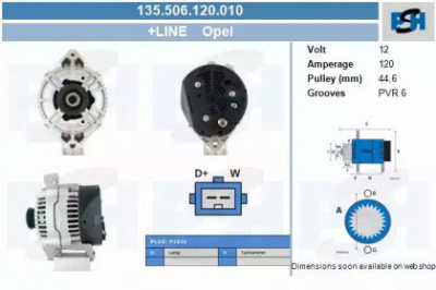 CV PSH 135506120010 -  Генератор
